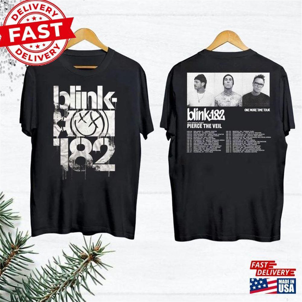 Blink 182 One More Time 2024 Tour Shirt Band Fan Gift Rock 2 Sided - Picture 1 of 4